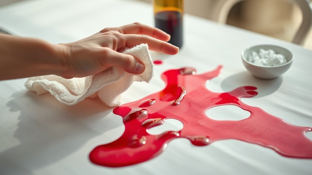 act fast against stains
