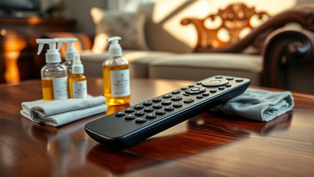 adjustable low intensity cleaning remote