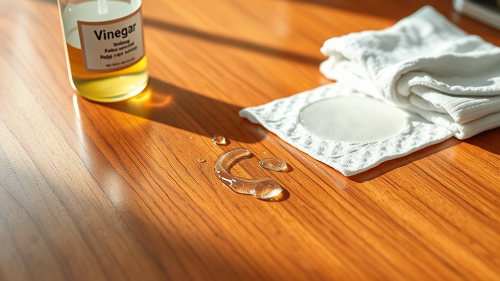 alcohol or vinegar cleaning