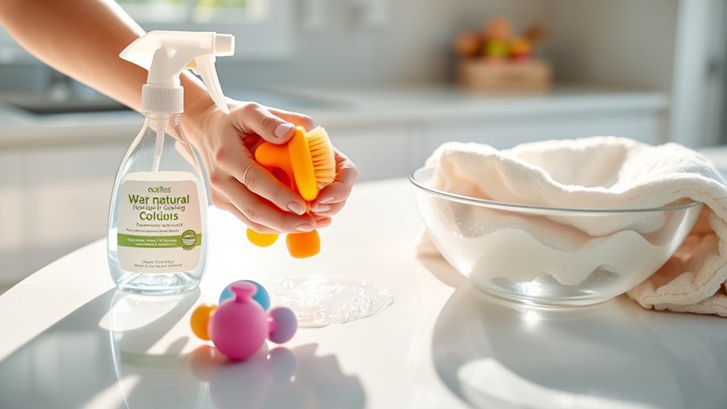 allergen accumulation on toys