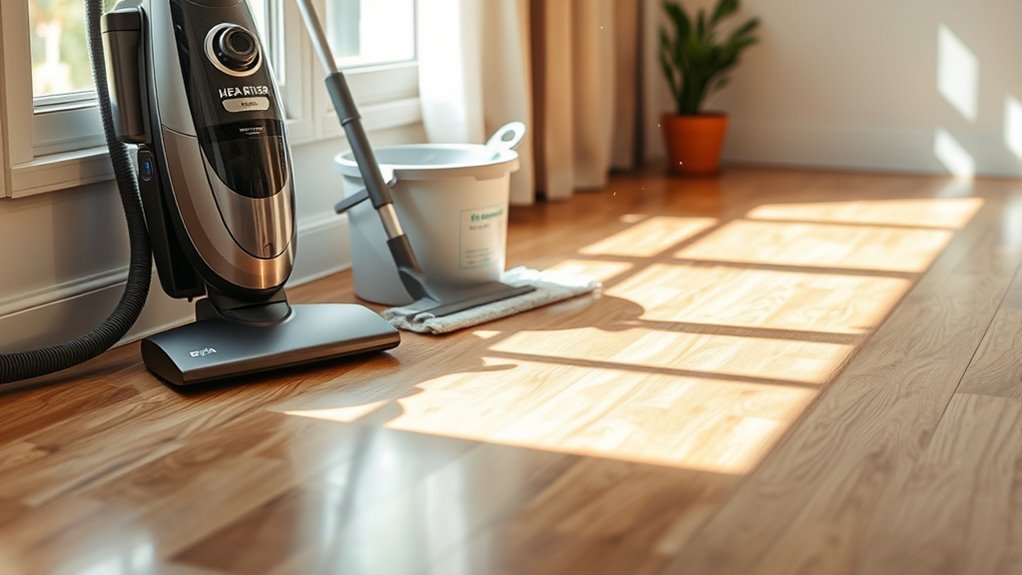 allergen free laminate floor care