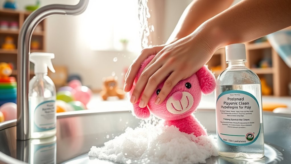 allergen free toy cleaning