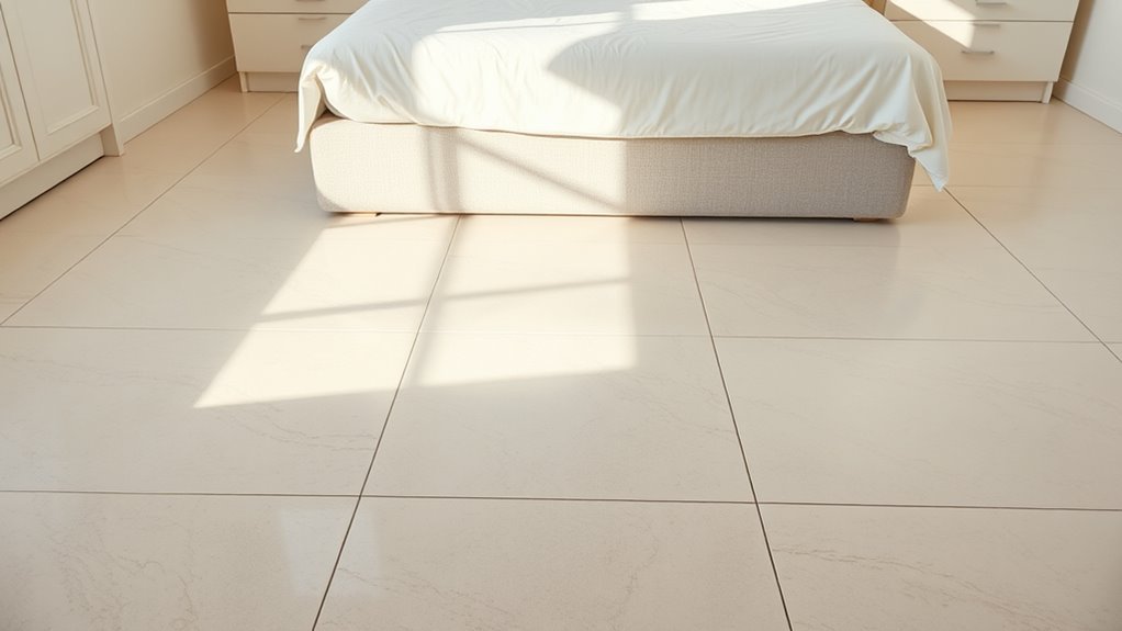 allergen reducing tile flooring