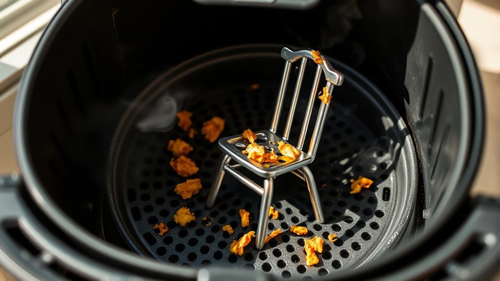 assess air fryer interior