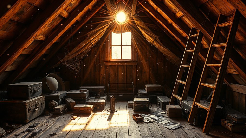 assess attic for cleanliness