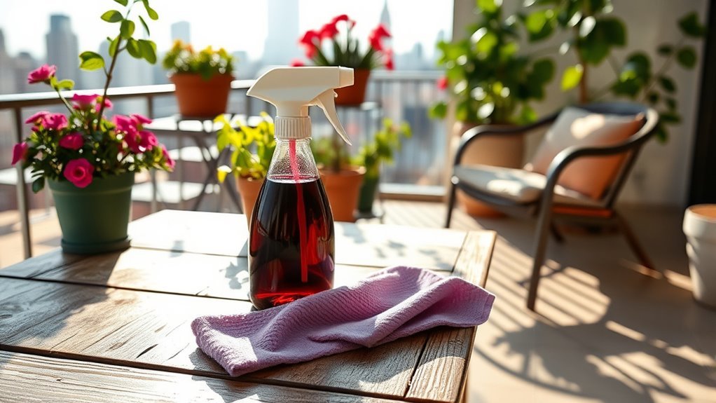 assess balcony cleaning needs