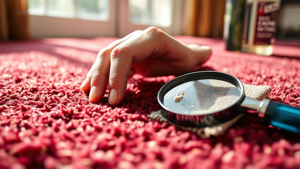 assess carpet material and condition