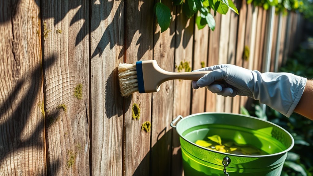 assess wooden fence condition