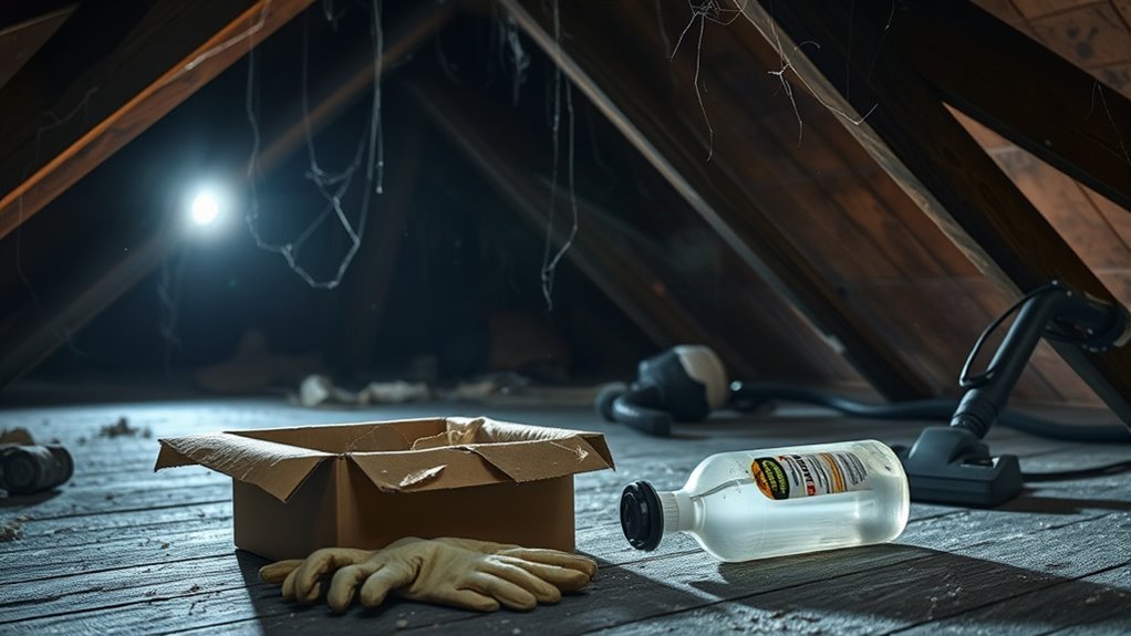attic cleaning damage risks