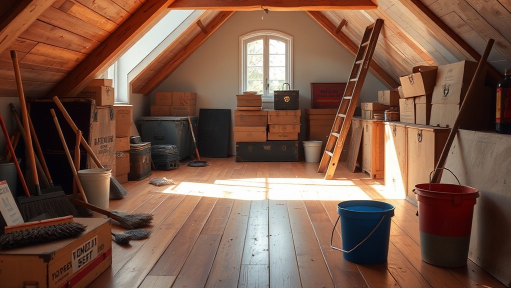 attic cleaning preparation tips