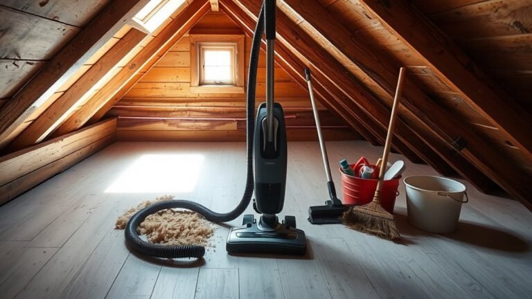 attic floor cleaning tips