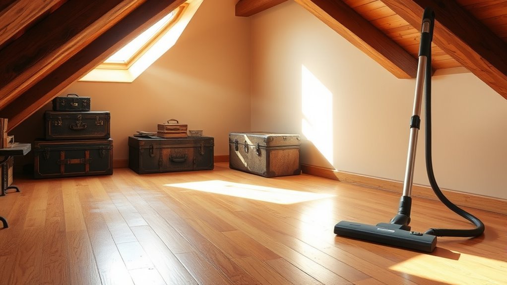attic flooring deep cleaning