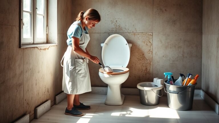 attic stains toilet removal