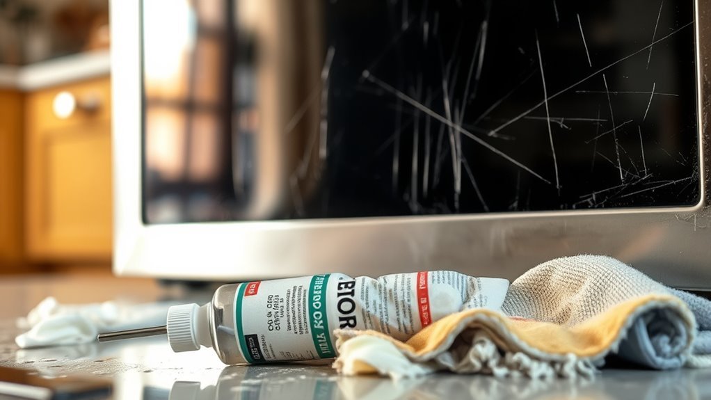 avoid abrasive cleaning products