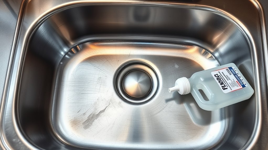 avoid bleach for sinks