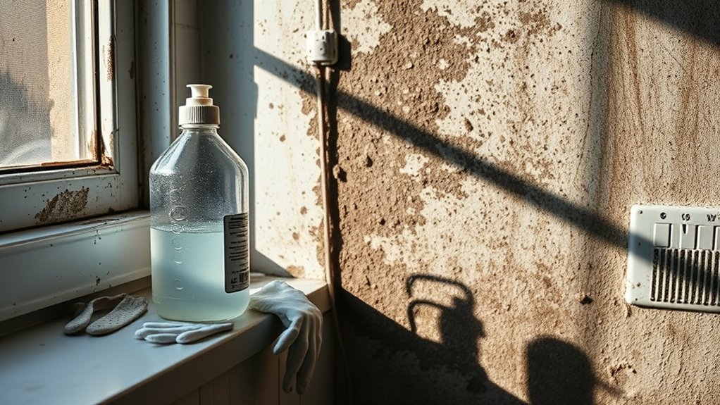 avoid bleach on porous surfaces