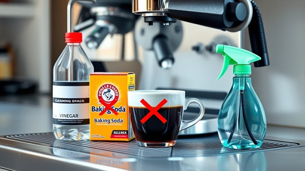 avoid harsh cleaning agents