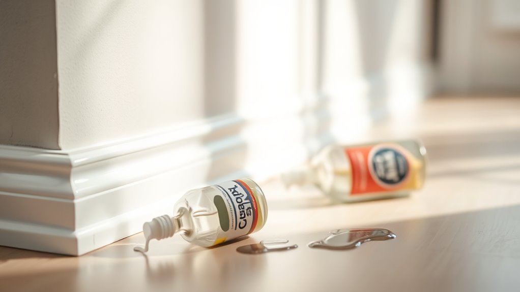 avoid harsh cleaning chemicals