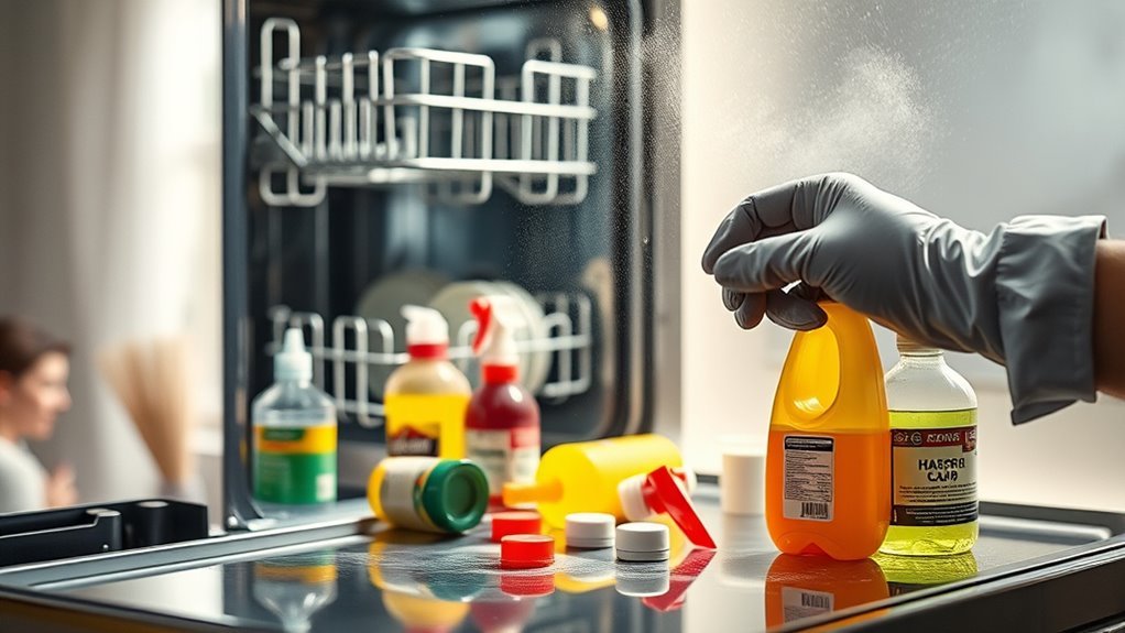 avoid harsh dishwasher cleaners