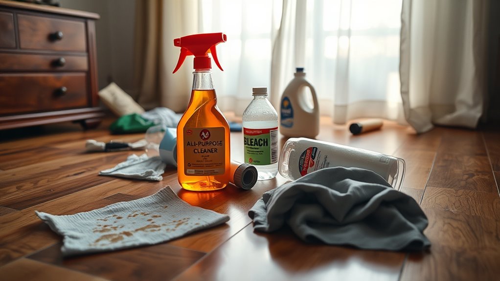 avoid mixing cleaning products