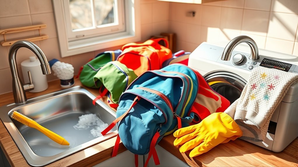 backpack washing methods explained