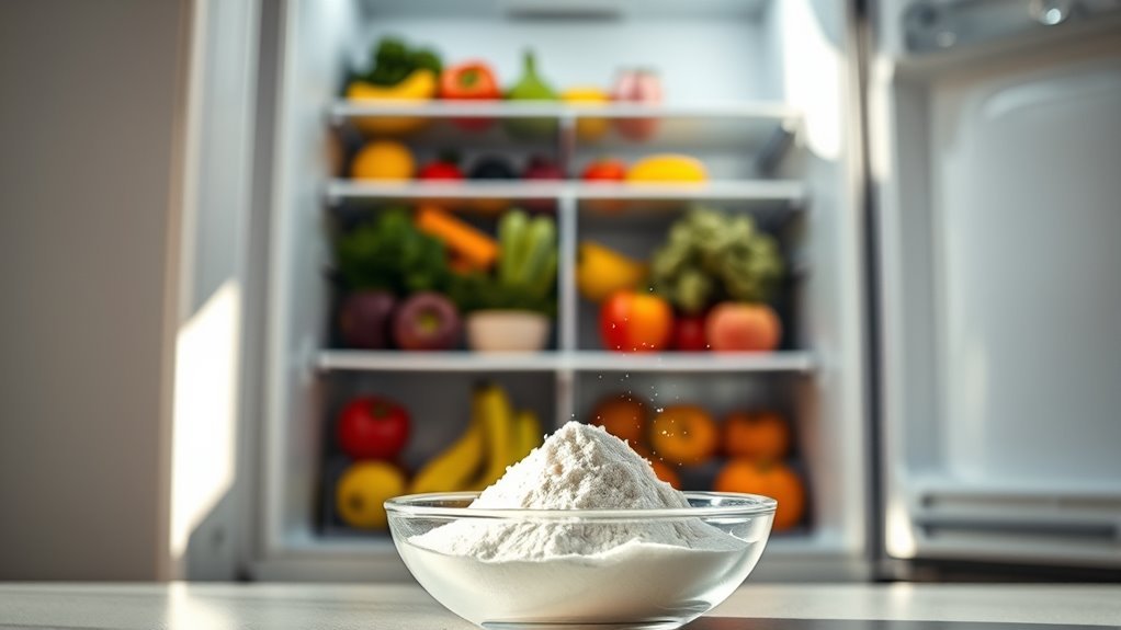 baking soda eliminates fridge odors