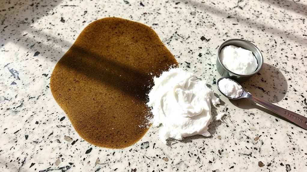 baking soda oil stain removal