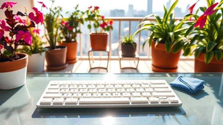 balcony for keyboard cleaning