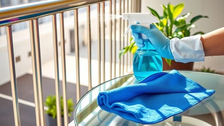 balcony high touch disinfection
