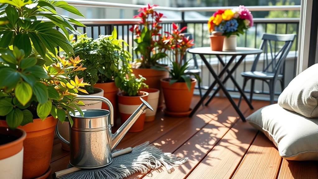 balcony upkeep and care