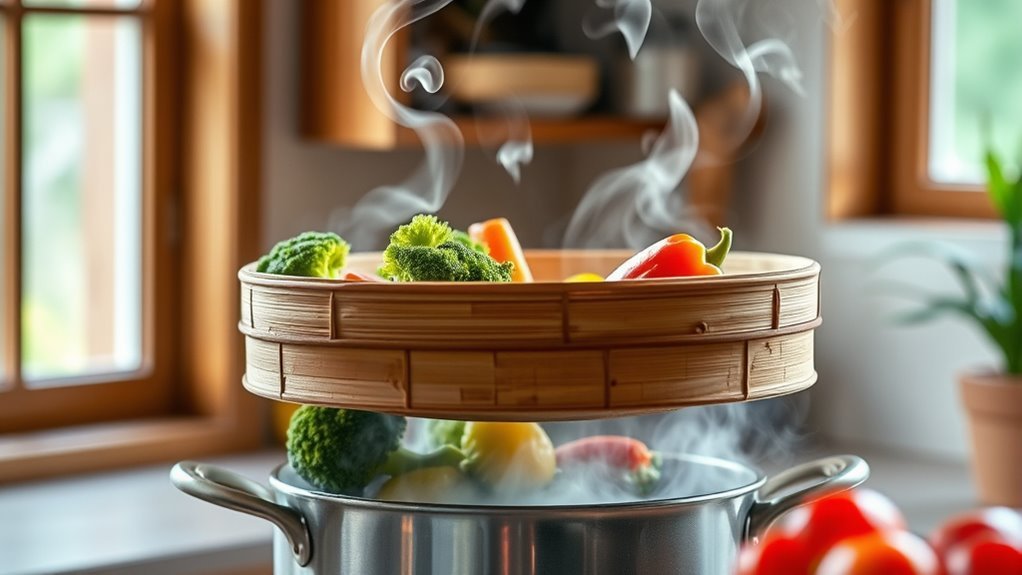 bamboo steamers for gentle cooking