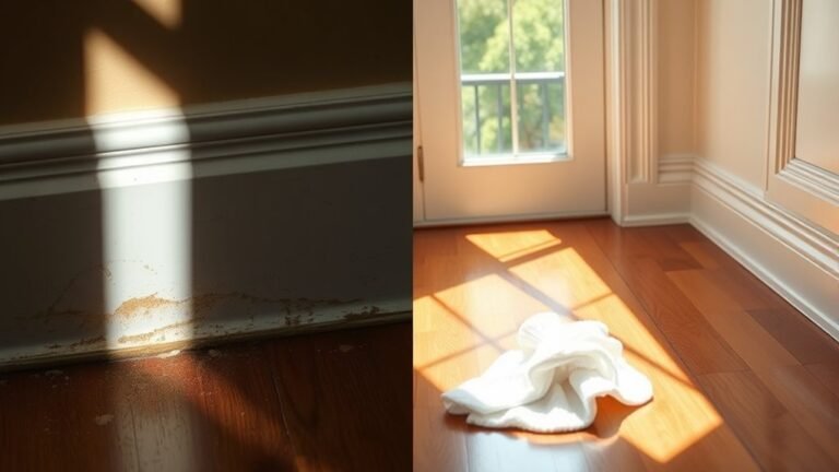 baseboard cleaning guidelines provided