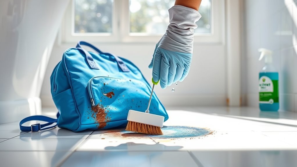 bathroom bag stain removal
