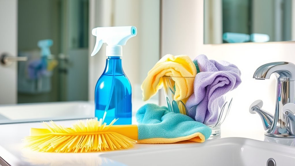 bathroom cleaning essential tools