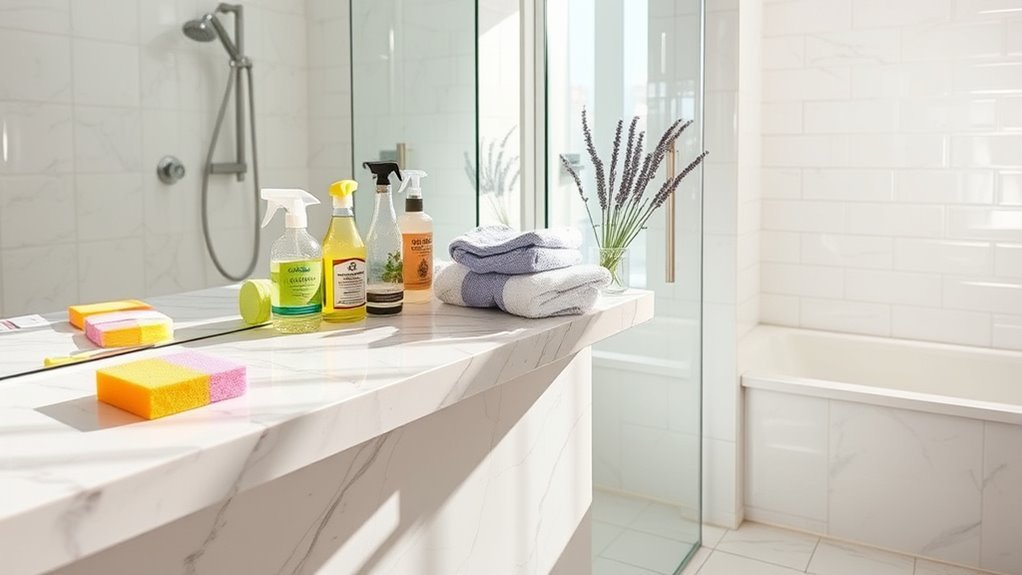 bathroom deep cleaning preparation