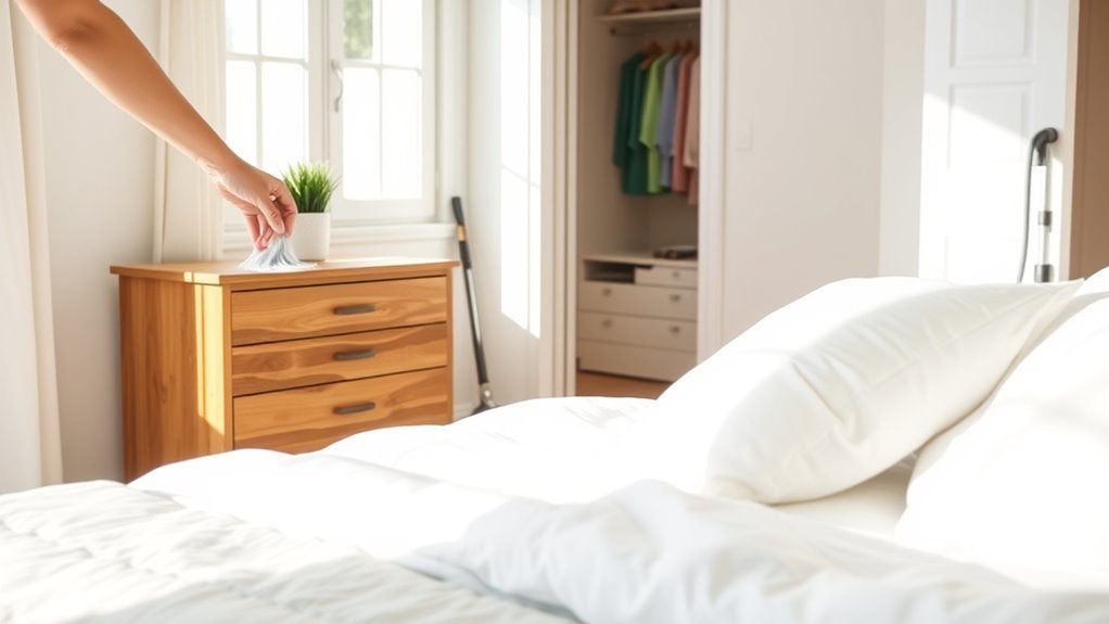 bedroom cleaning made easy