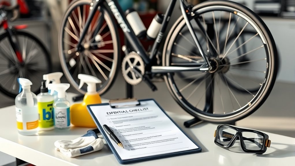 bike cleaning safety preparation