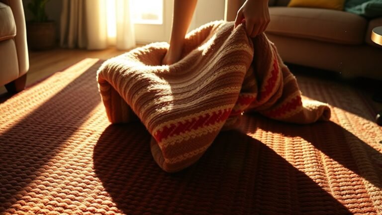 blanket removal from rug