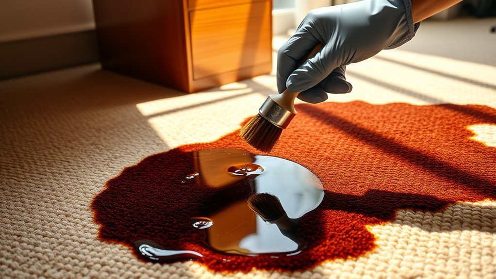 blot don t rub clean