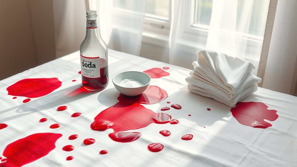 blot rinse remove stains