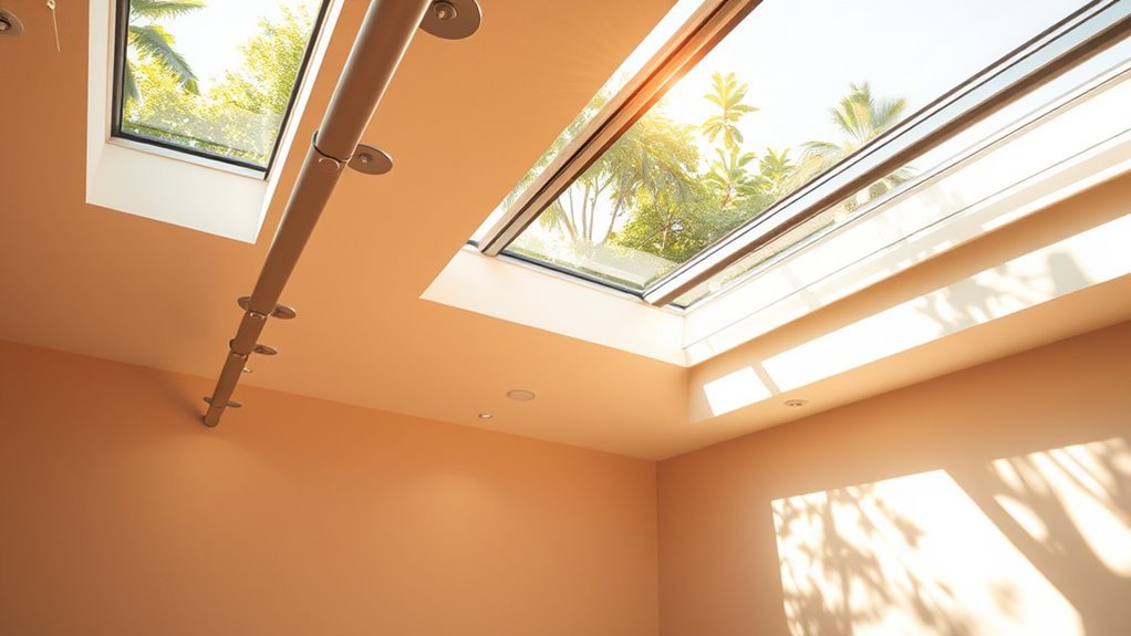 brighten rooms with sunlight