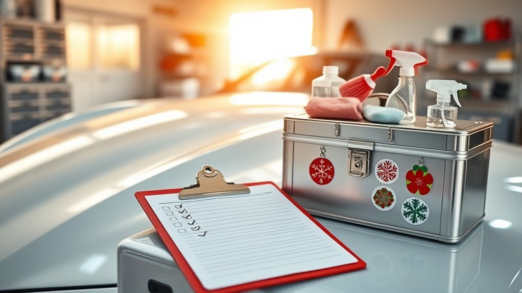 car cleaning preparation checklist