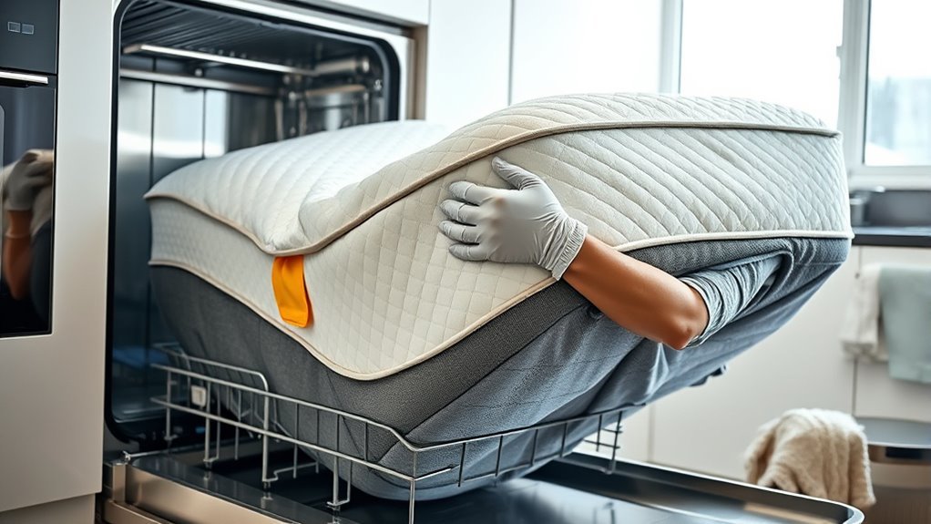 careful mattress extraction process