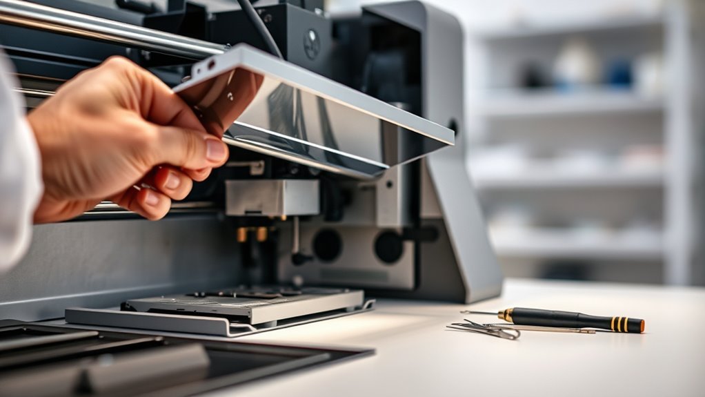 careful printer reassembly process