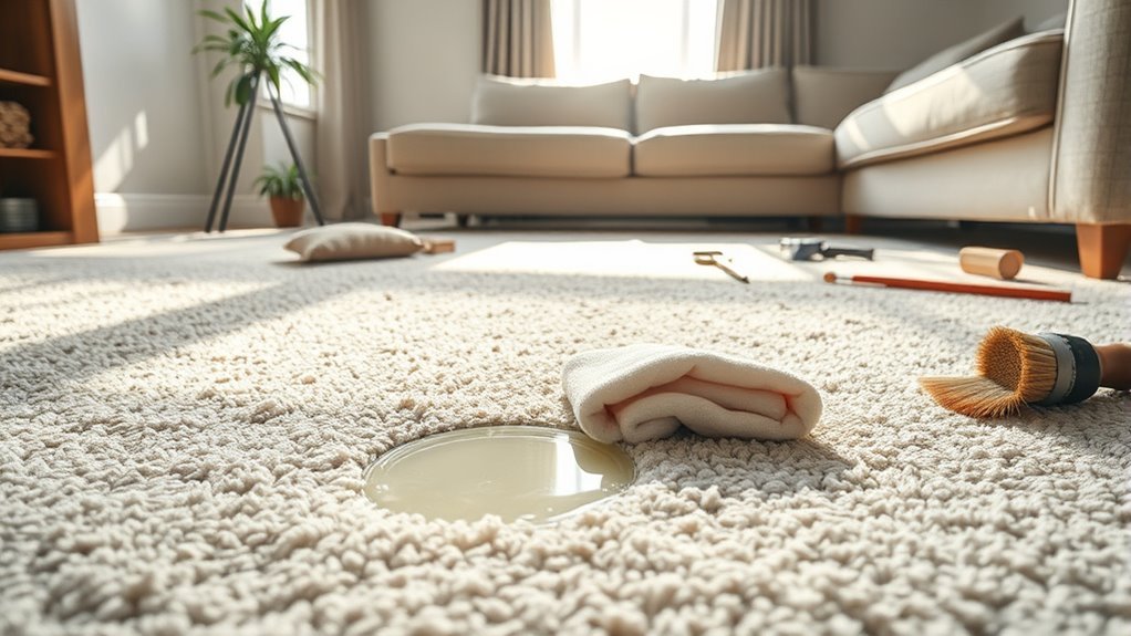 carpet preparation for stain removal