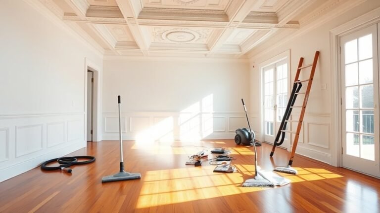 ceiling and floor cleaning
