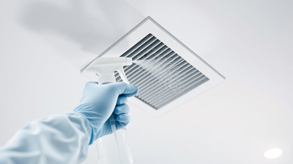 ceiling high touch area disinfection