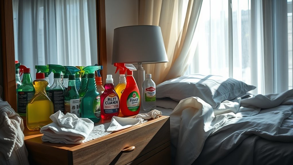 choose appropriate cleaning products