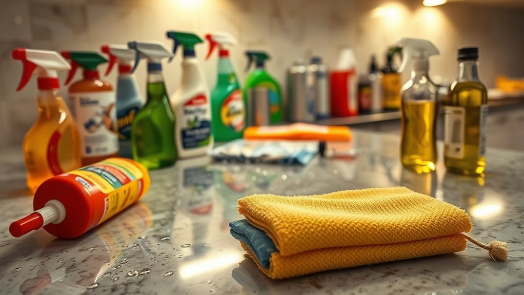 choose appropriate cleaning products