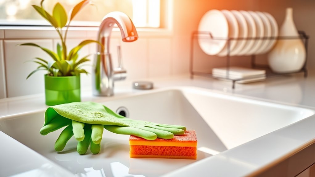 clean after kitchen sink